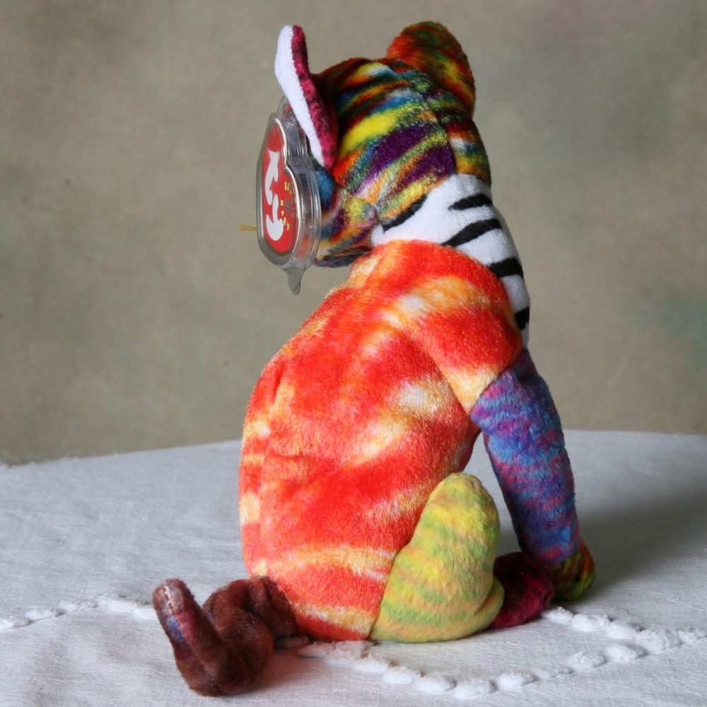 Ty Beanie Baby: Kaleidoscope the Cat Rare Retired - Picture 4 of 8
